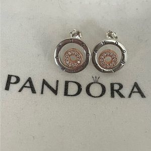 Two-tone Circles Earrings